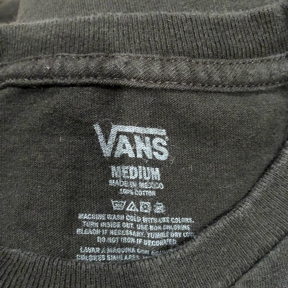 Men’s Vans Black T Shirt Size Medium Skateboard Design - Picture 4 of 6